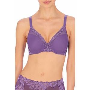 NEW NATORI feathers full figure contour underwire bra in blue lavender